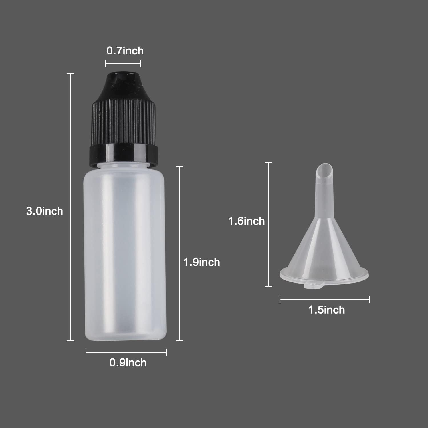 10Pcs  LDPE 15ml Thin Tip Drop - огляд і ціна Juice Bottle Dropper