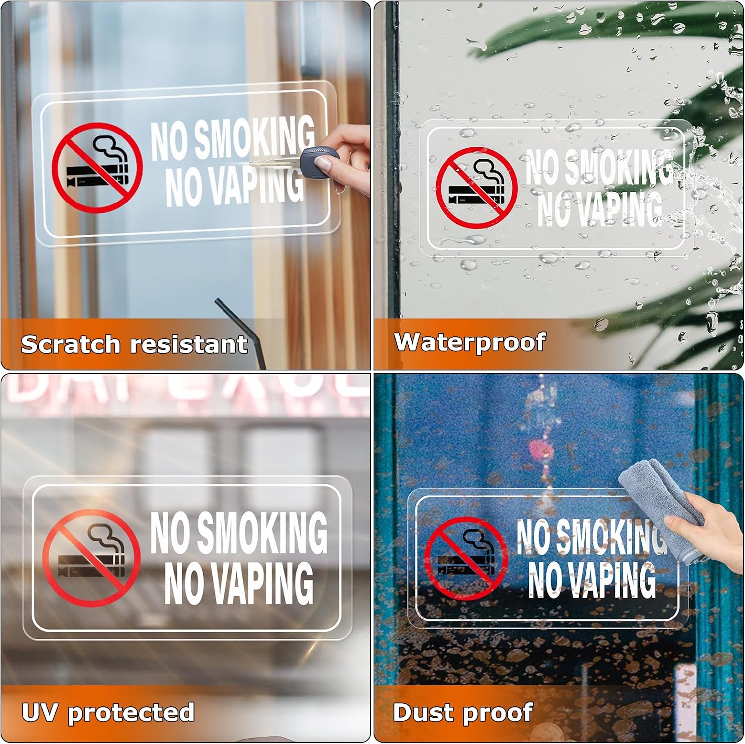 10PCS No Smoking No Vaping Sti - огляд і ціна Vaping Area